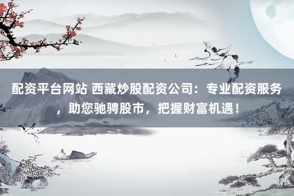 配资平台网站 西藏炒股配资公司：专业配资服务，助您驰骋股市，把握财富机遇！