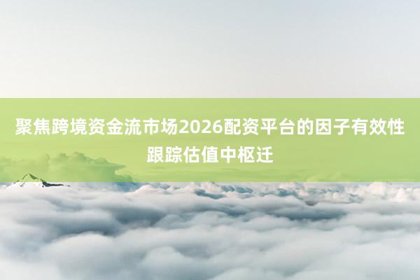 聚焦跨境资金流市场2026配资平台的因子有效性跟踪估值中枢迁