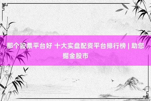 那个股票平台好 十大实盘配资平台排行榜 | 助您掘金股市